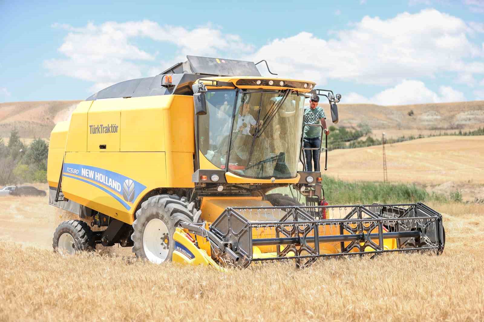 Sincan’da tahıl hasadı başladı