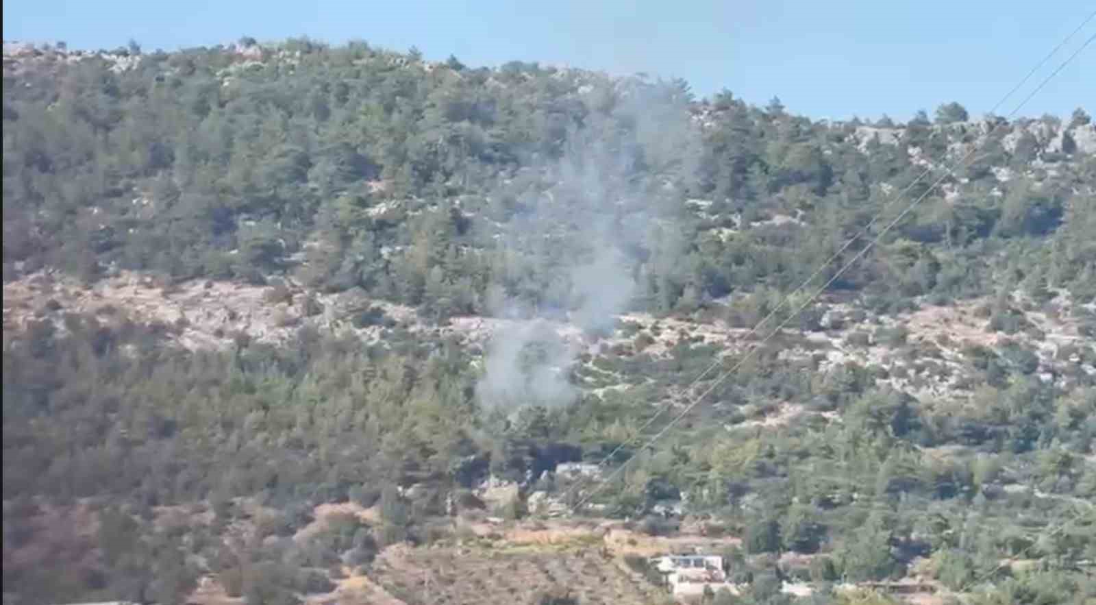 Gazipaşa’da ormanlık alanda başlayan yangın büyümeden söndürüldü