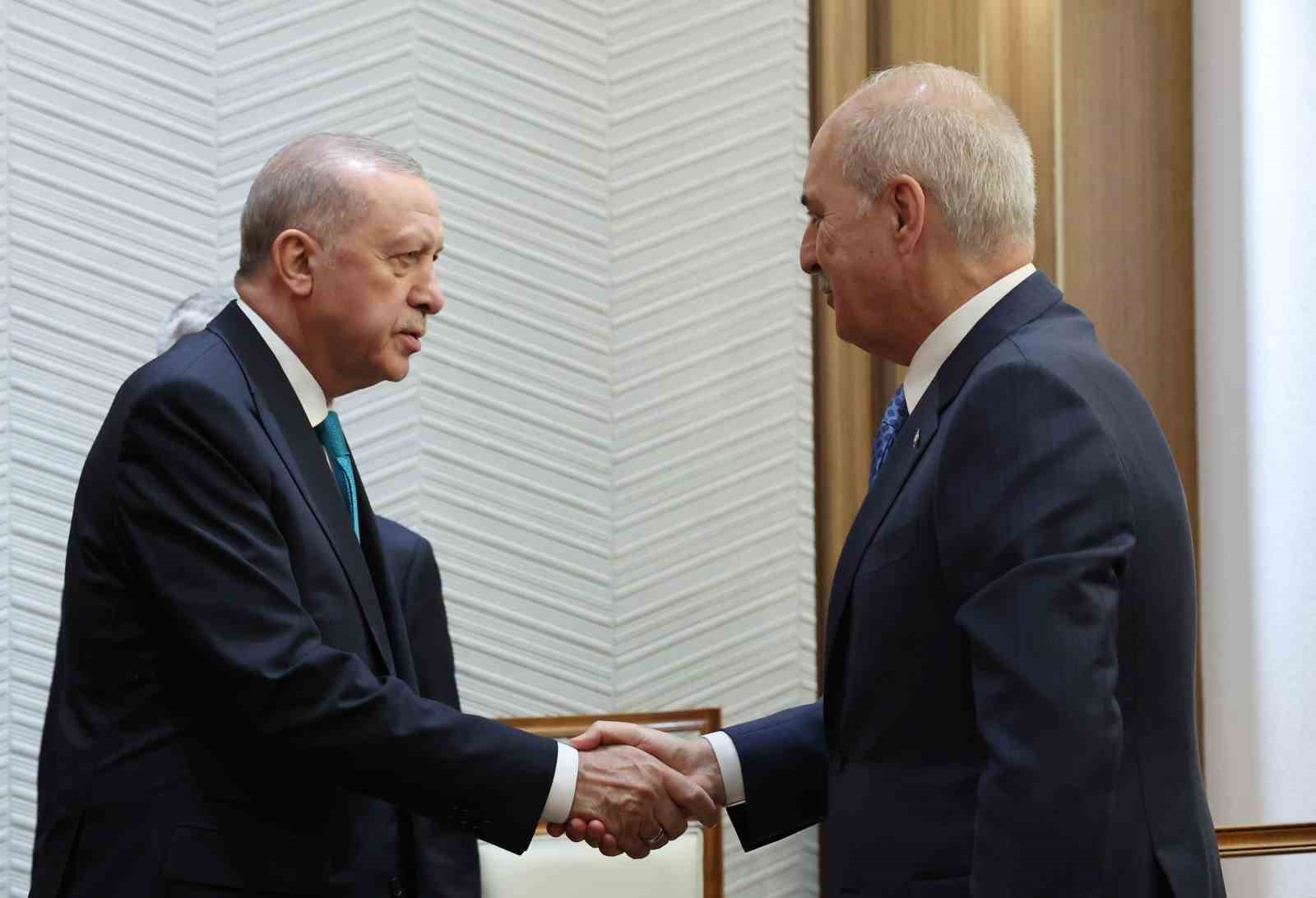 Cumhurbaşkanı Erdoğan, Irak Temsilciler Meclisi Başkanı Meşhedani’yi kabul etti