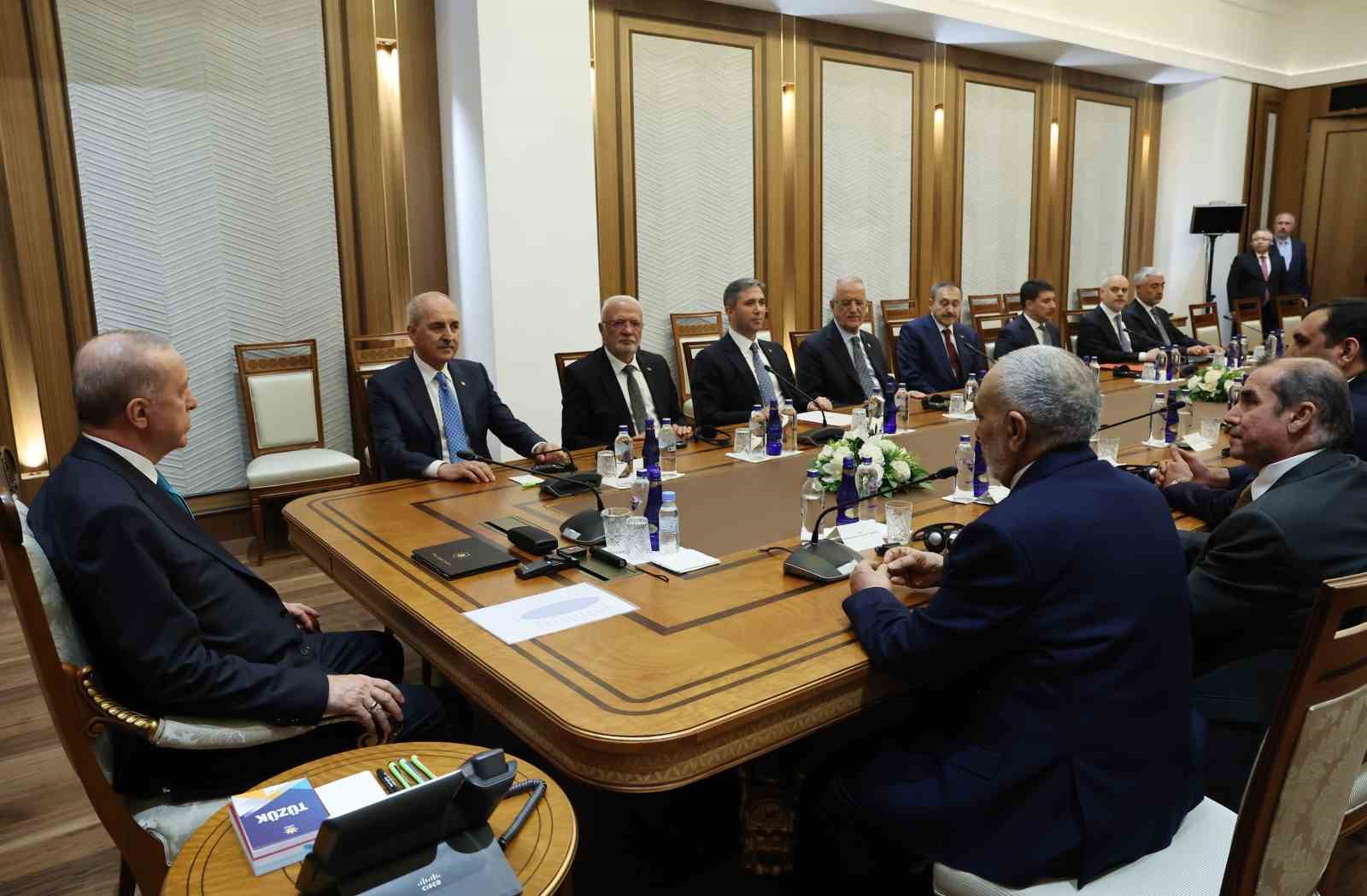 Cumhurbaşkanı Erdoğan, Irak Temsilciler Meclisi Başkanı Meşhedani&rsquo;yi kabul etti
