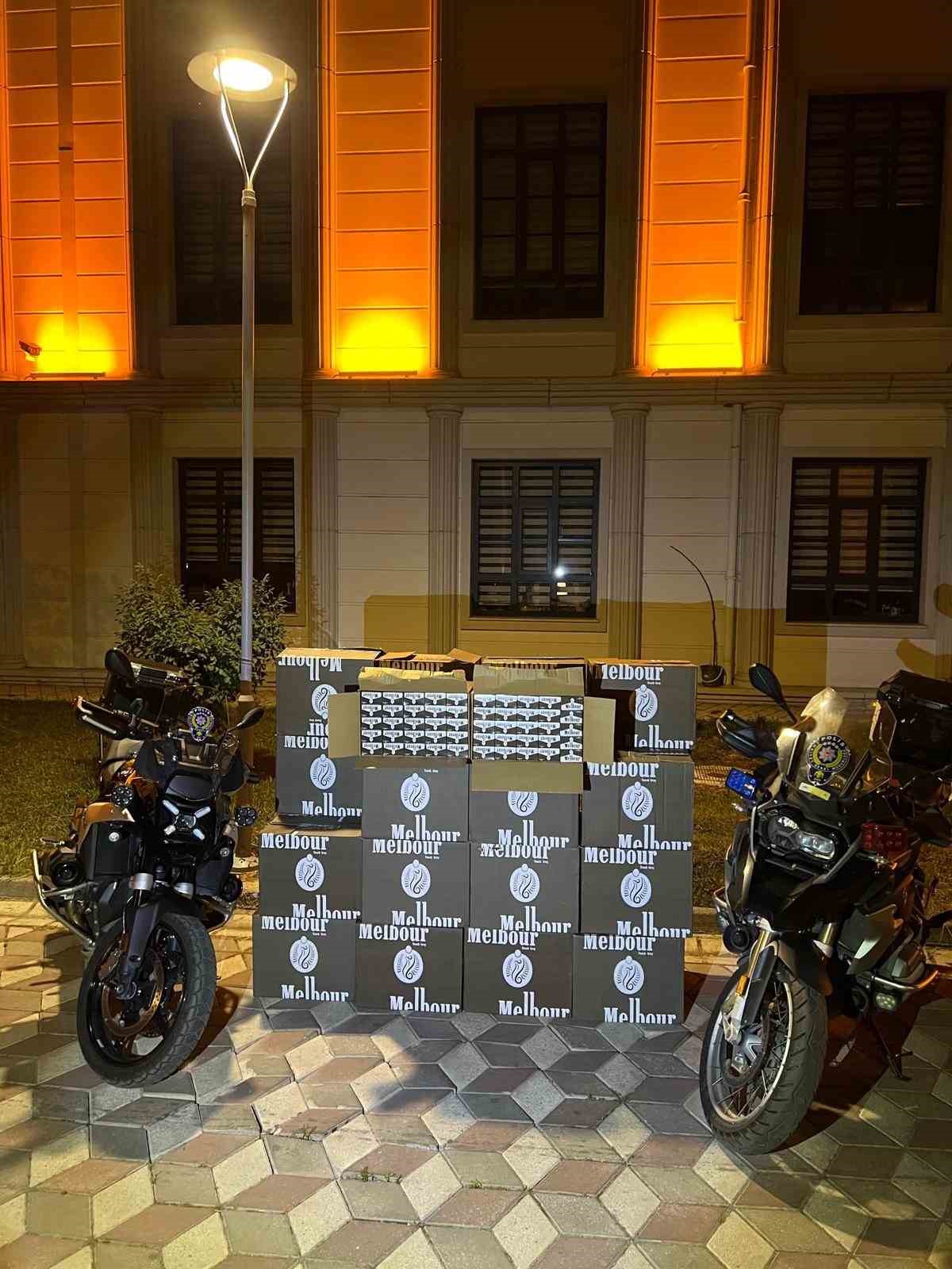 Kocaeli’de bin 500 paket bandrolsüz sigara ele geçirildi