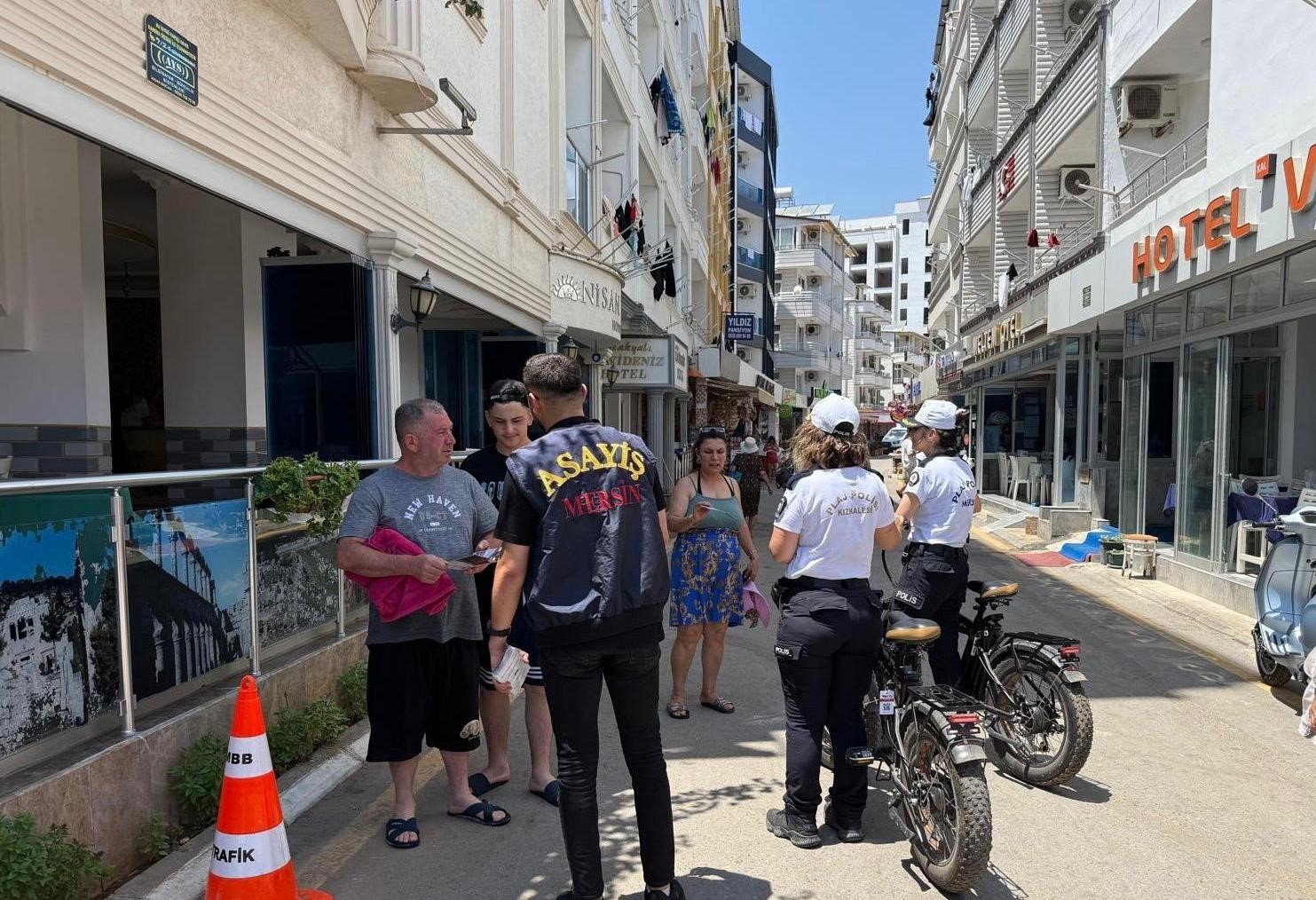 Mersin’de turizm bölgelerinde asayiş denetimi