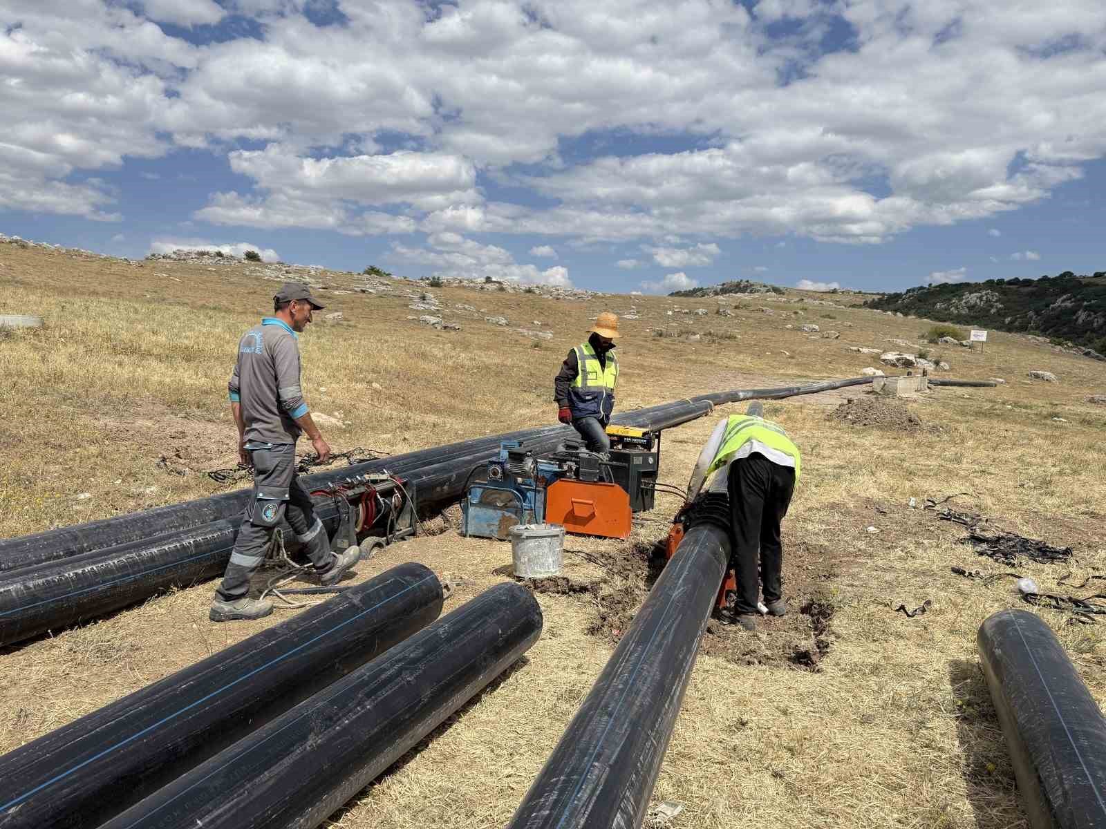 Çorum’da doğal kaynak su hattı yenileniyor