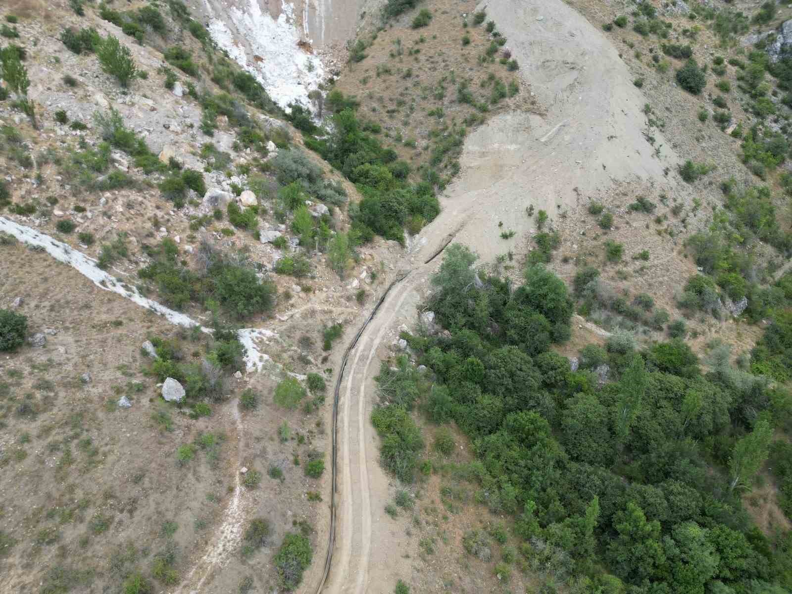Çorum’da doğal kaynak su hattı yenileniyor
