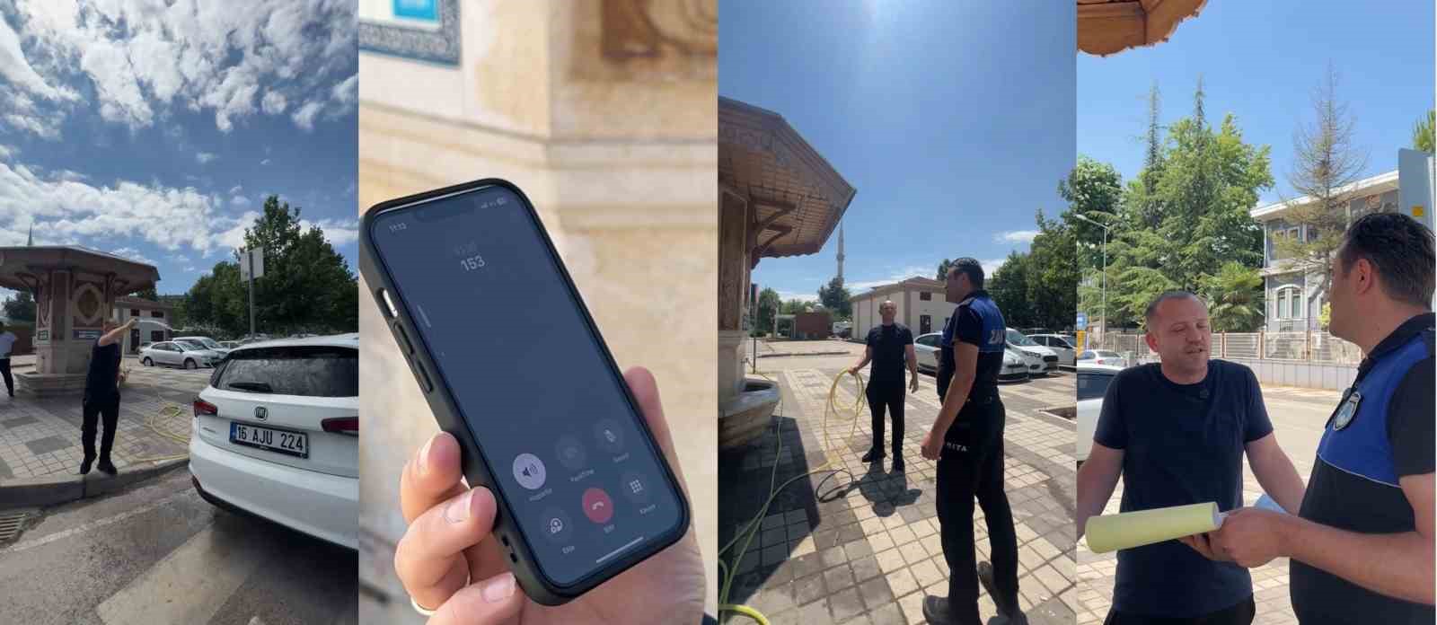 İnegöl Belediyesi’nden su israfına karşı etkili mesaj