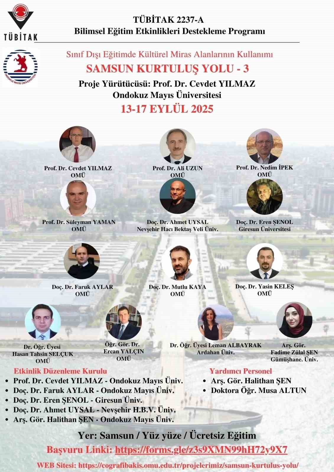 OMÜ’den "Kurtuluş Yolu" projesi
