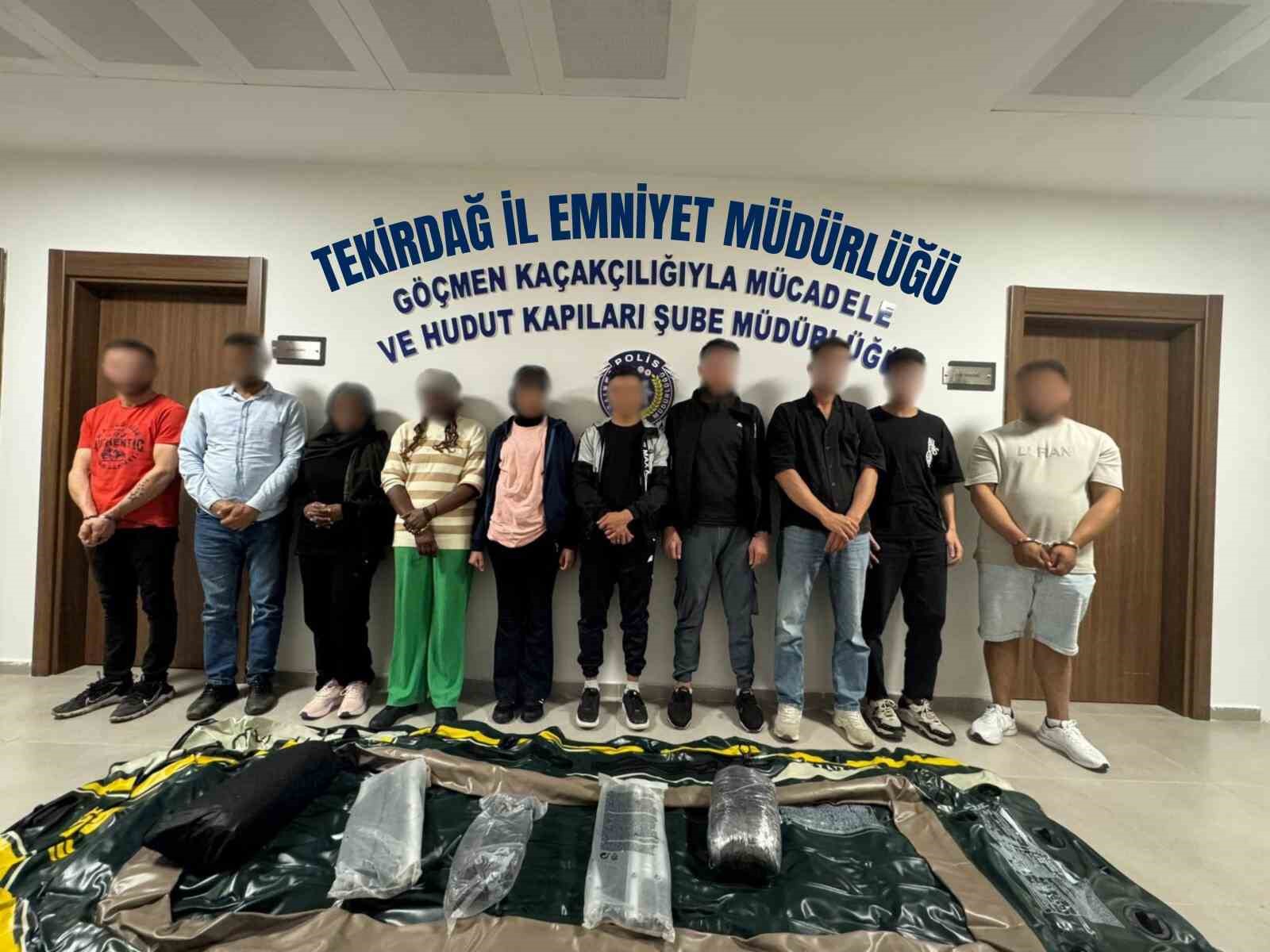Tekirdağ’da göçmen kaçakçılarına yönelik operasyonda 2 kişi tutuklandı