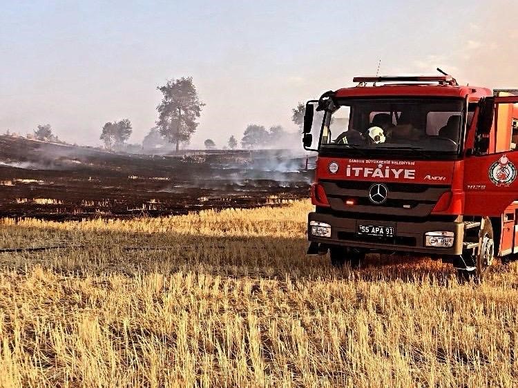 Samsun itfaiyesi, 6 ayda 263 orman ve anız yangınına m&uuml;dahale etti

