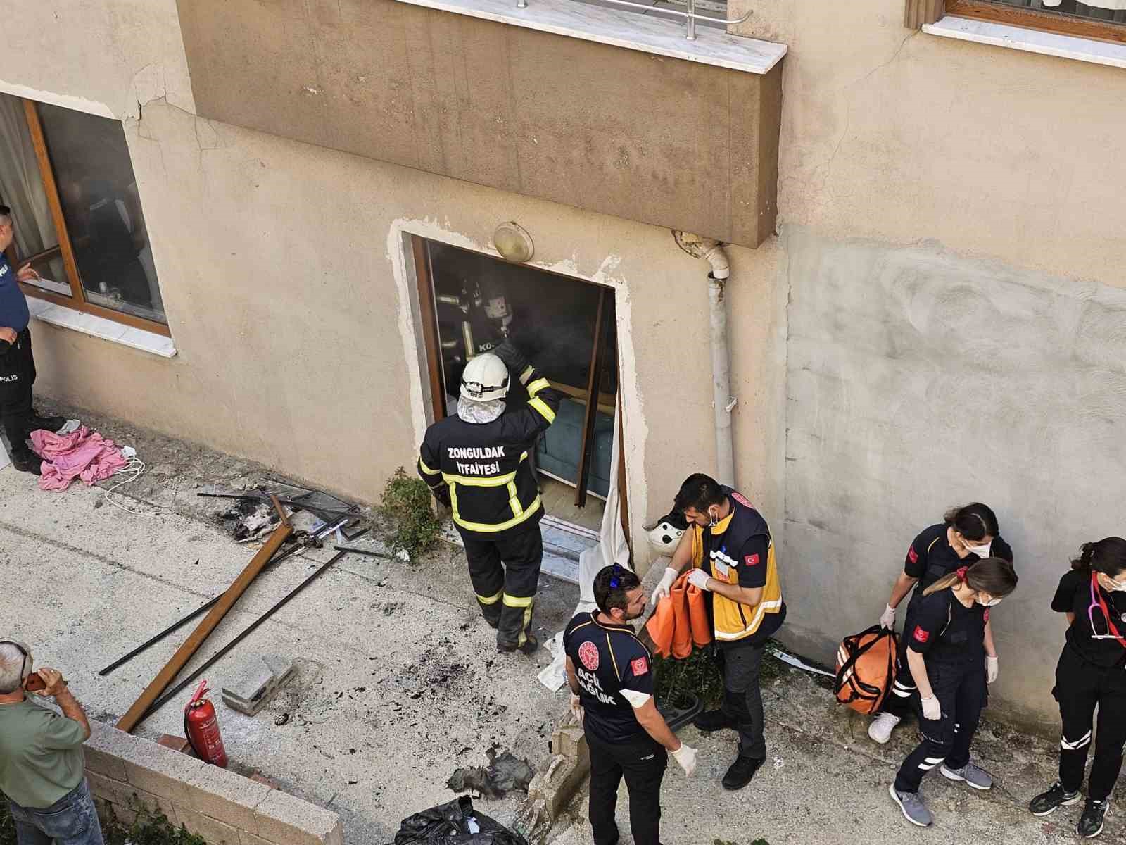 Zonguldak’ta patlama sesi mahalleyi ayağa kaldırdı