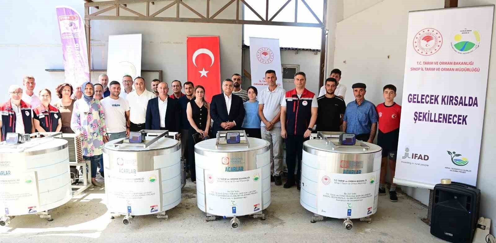 Sinop’ta süt üreticilerine destek