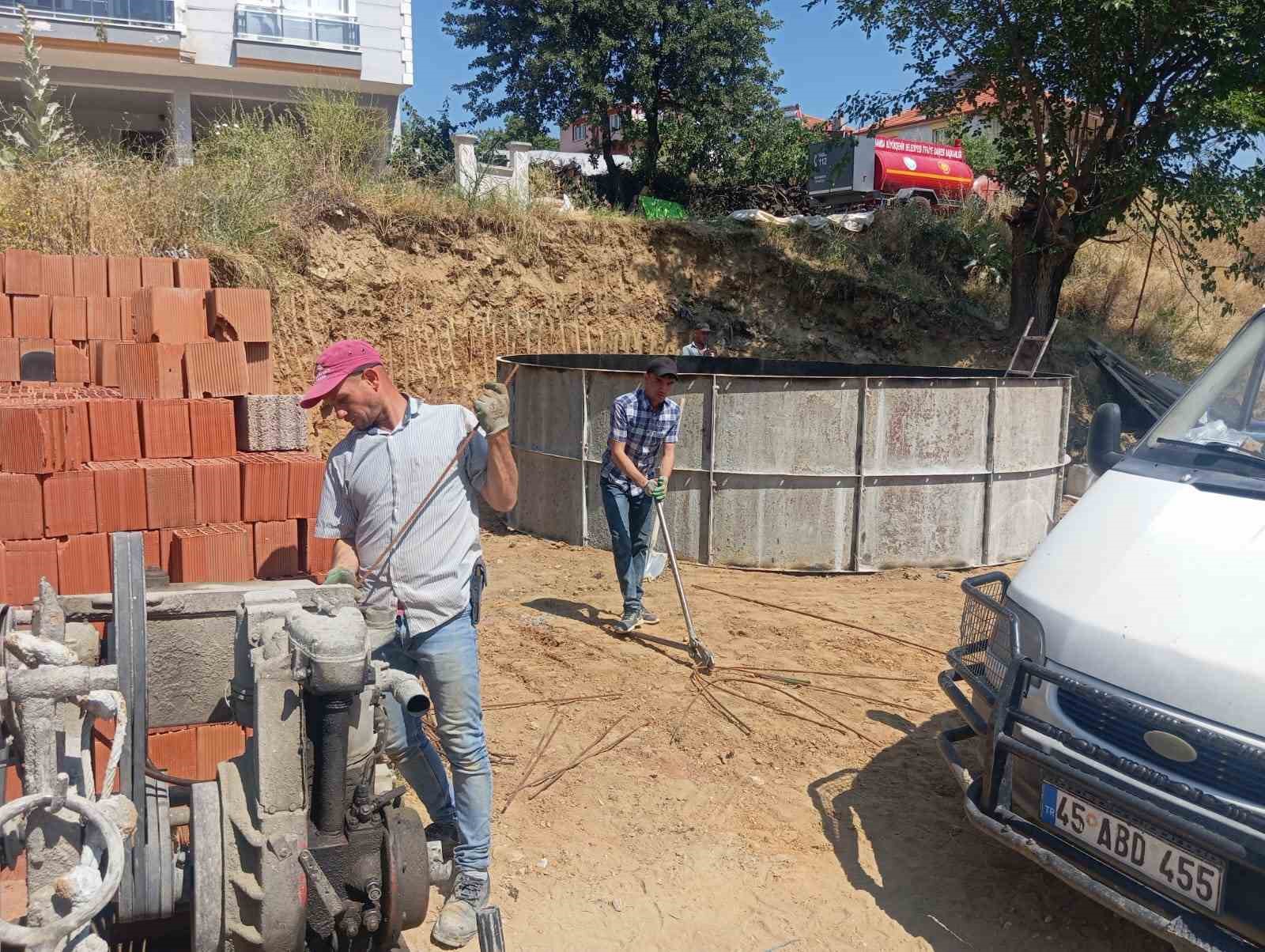 Karacaali Mahallesi’ne 105 tonluk yangın su deposu
