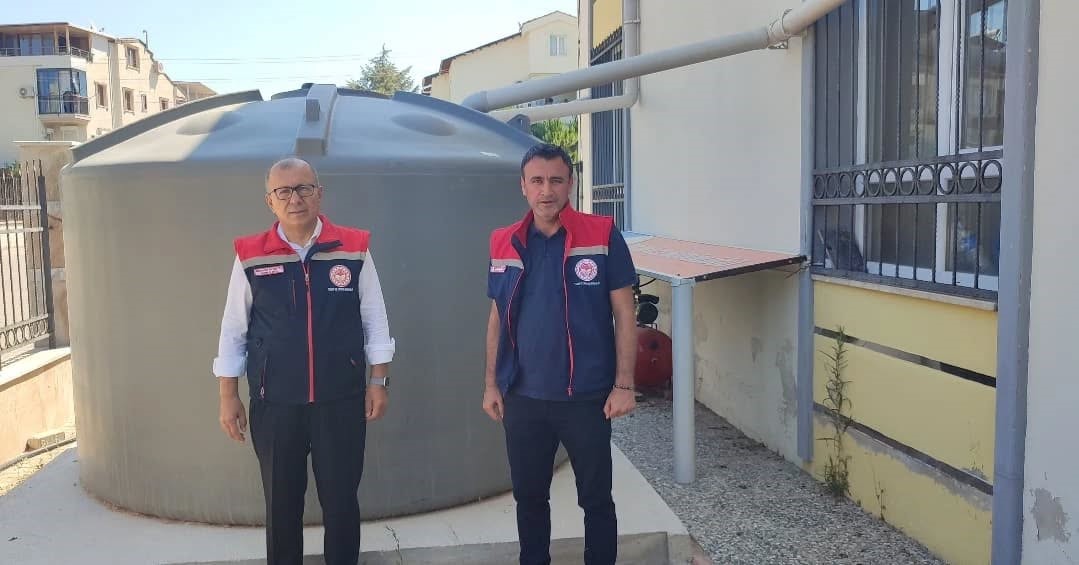 Didim’de yağmur suyu hasadı sistemiyle 20 ton su tasarrufu sağlandı
