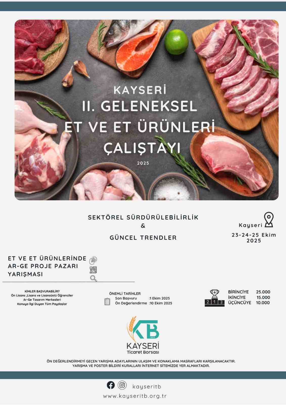 Kayseri, et ve et &uuml;r&uuml;nleri sekt&ouml;r&uuml;nde yeni ufuklar a&ccedil;ıyor
