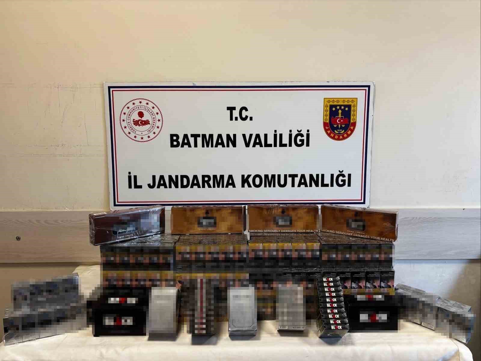 Batman’da 784 paket kaçak sigara ele geçirildi