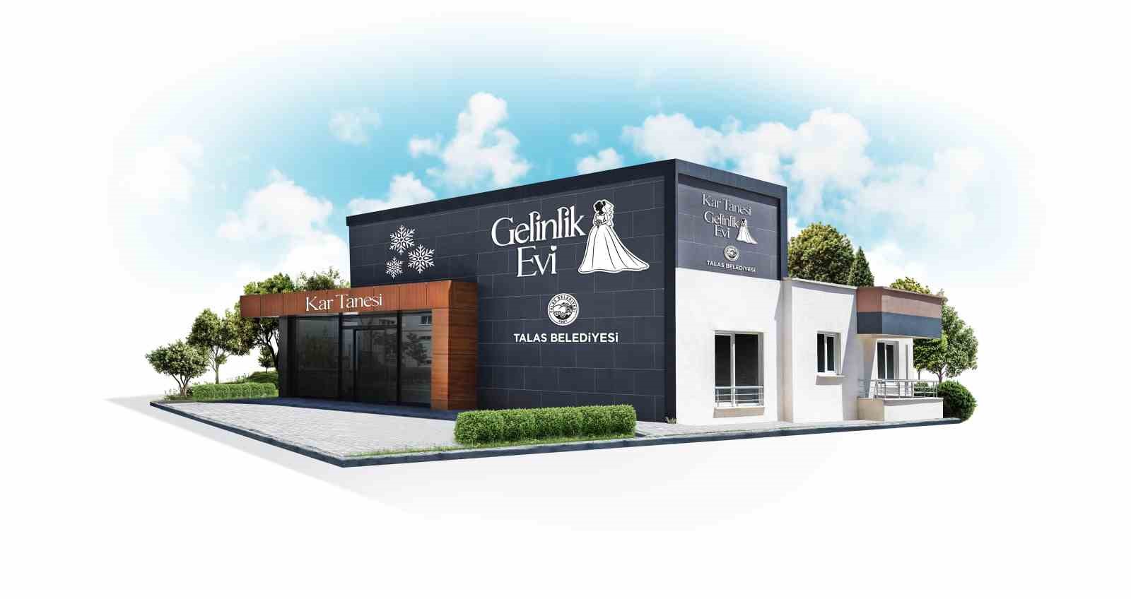 Talas’tan aile yılına önemli katkı: Kar Tanesi Gelinlik Evi