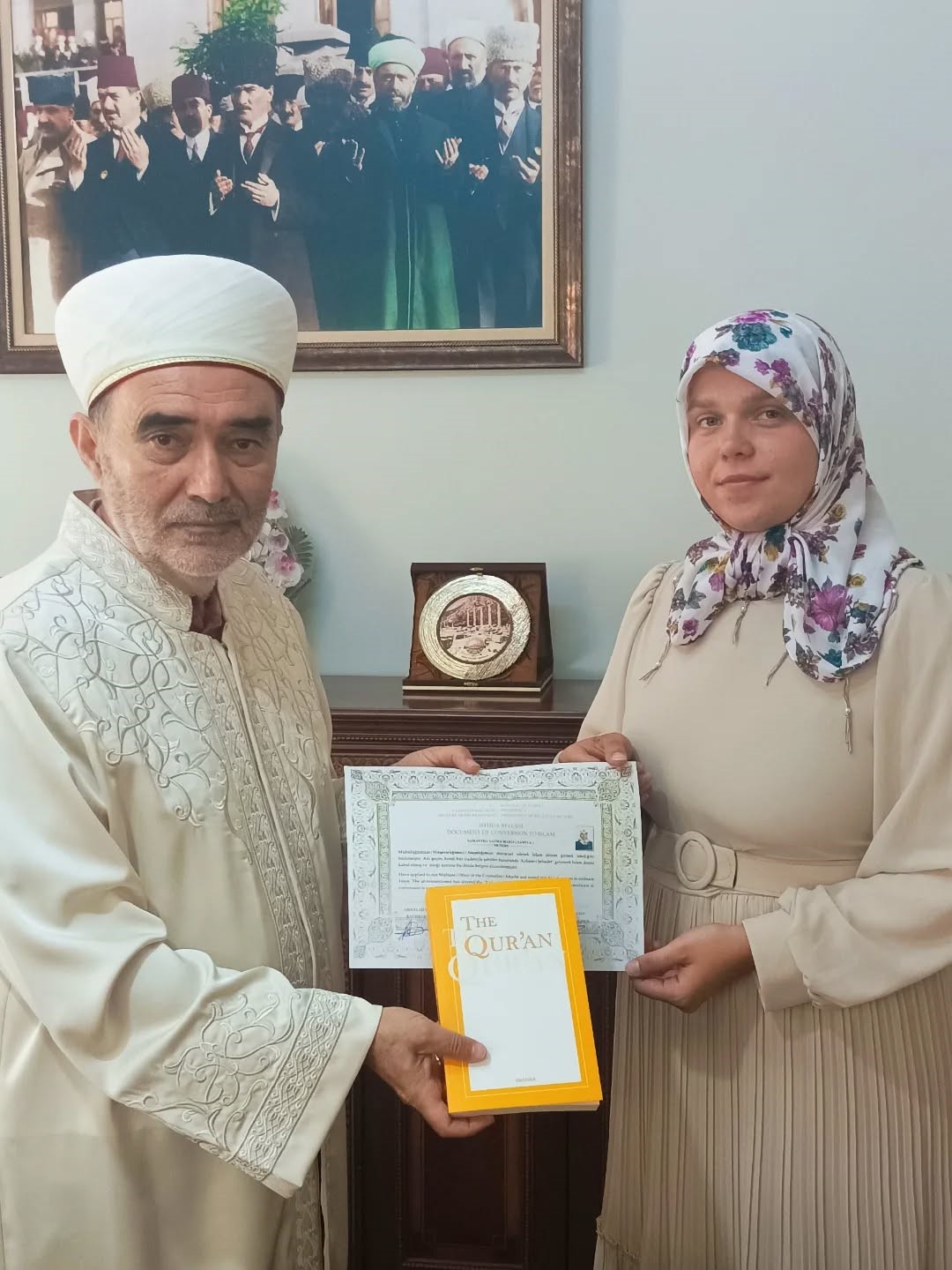 Söke İlçe Müftülüğü’nde ihtida töreni gerçekleştirildi
