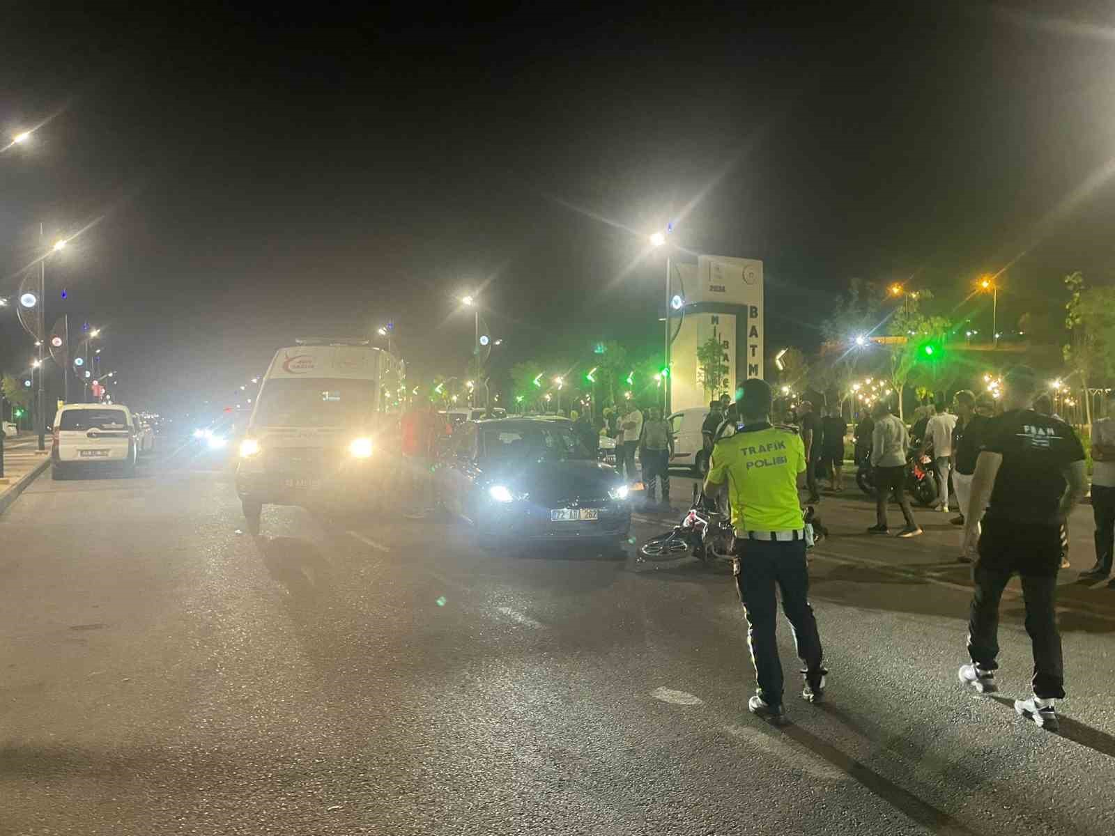 Batman’da otomobil ile motosiklet çarpıştı: 1 yaralı