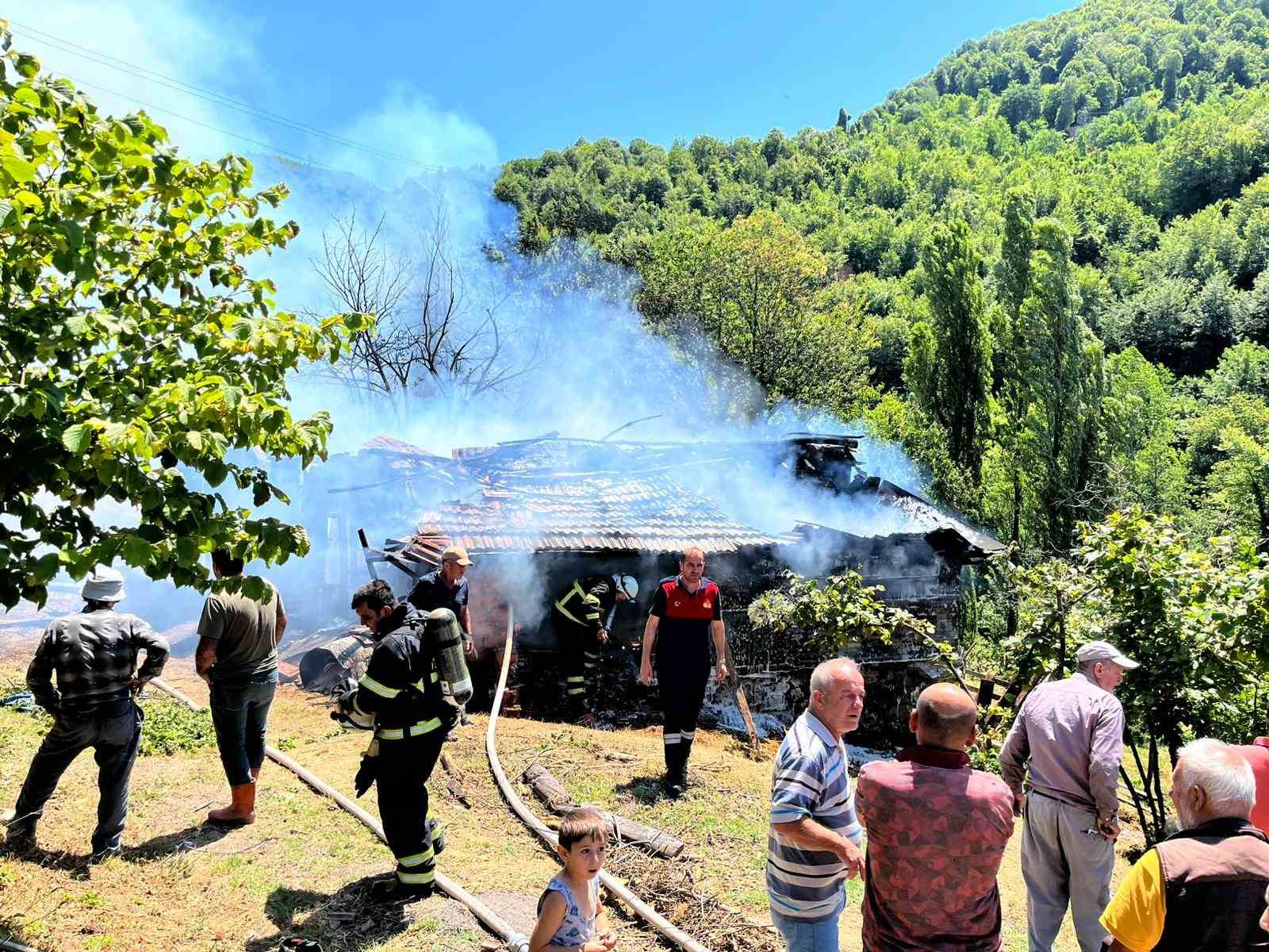 Kömürlükte çıkan yangın paniğe neden oldu