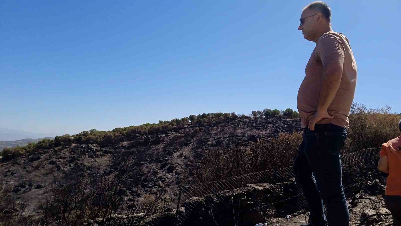 Yangın b&ouml;lgesinde zarar tespiti yapıldı
