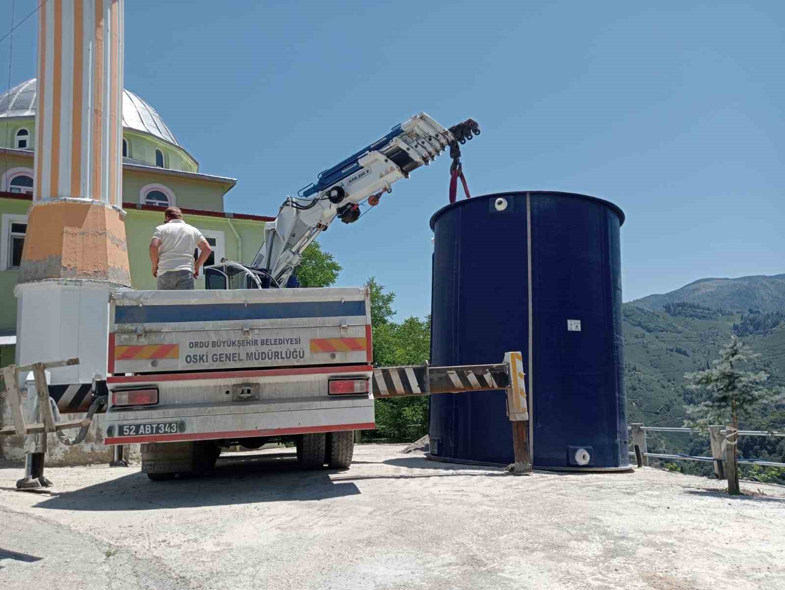 OBB&rsquo;nin &uuml;rettiği fiberglas su depoları 15 noktaya yerleştirildi
