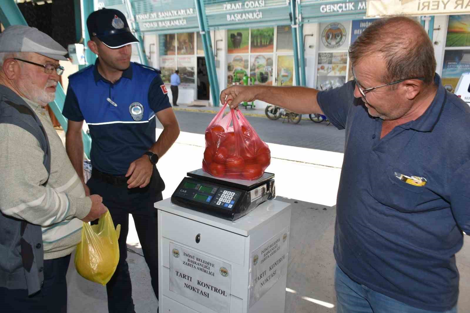 Pazar yerlerine "Tartı Kontrol Noktası" kuruldu
