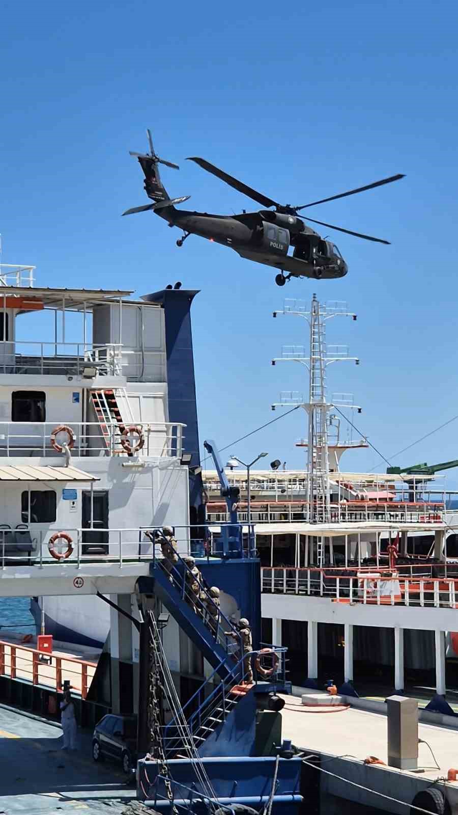 Tekirdağ’da gerçeği aratmayan tatbikat: Gemi baskını gerçekleştirildi