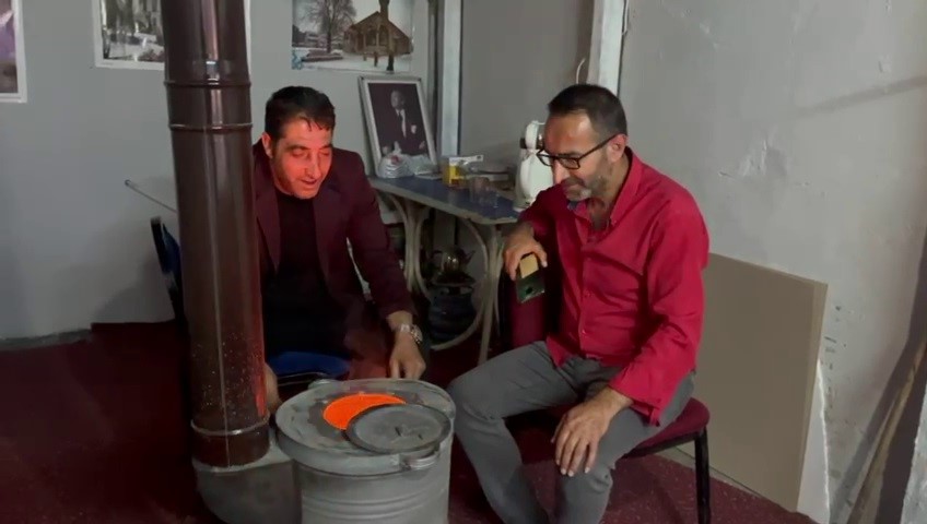 Erzurumlular temmuz ayında soba yaktı