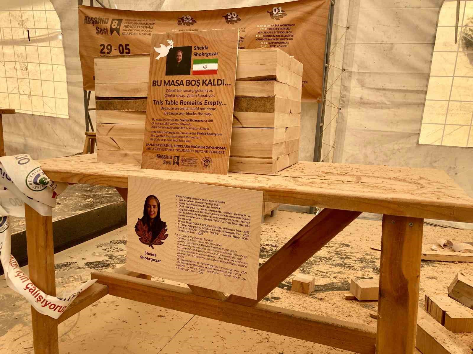 Bu masa savaş yüzünden boş kaldı