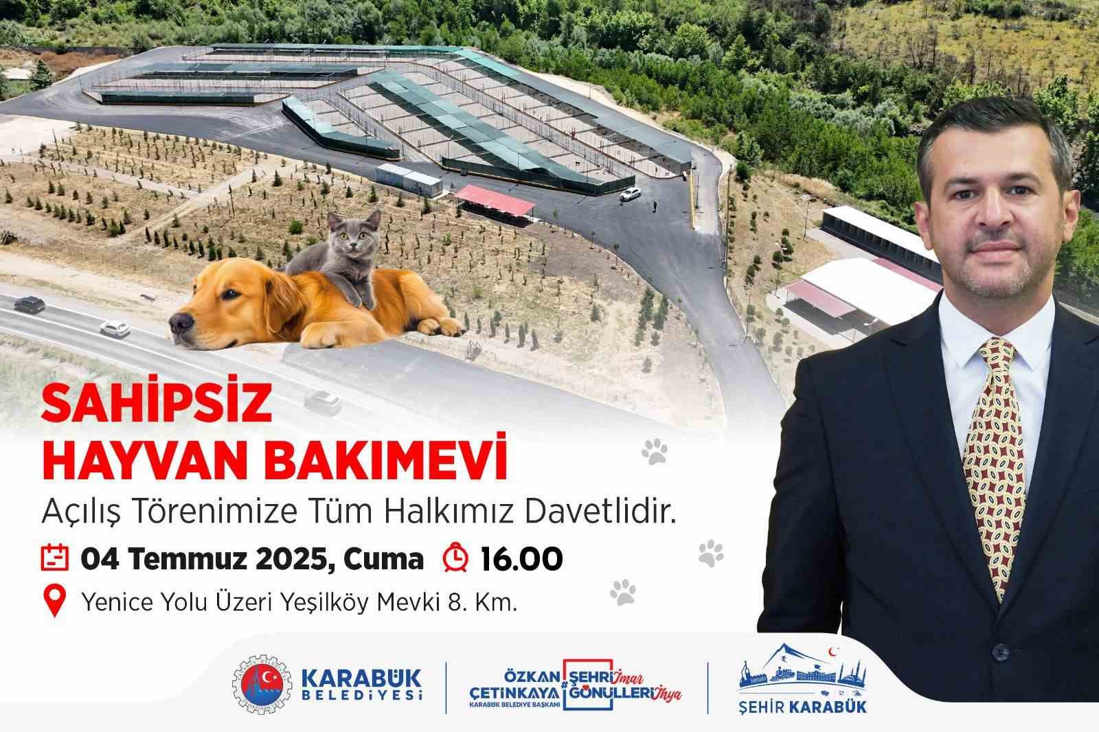 Karabük Belediyesi Sahipsiz Hayvan Bakımevi açılıyor