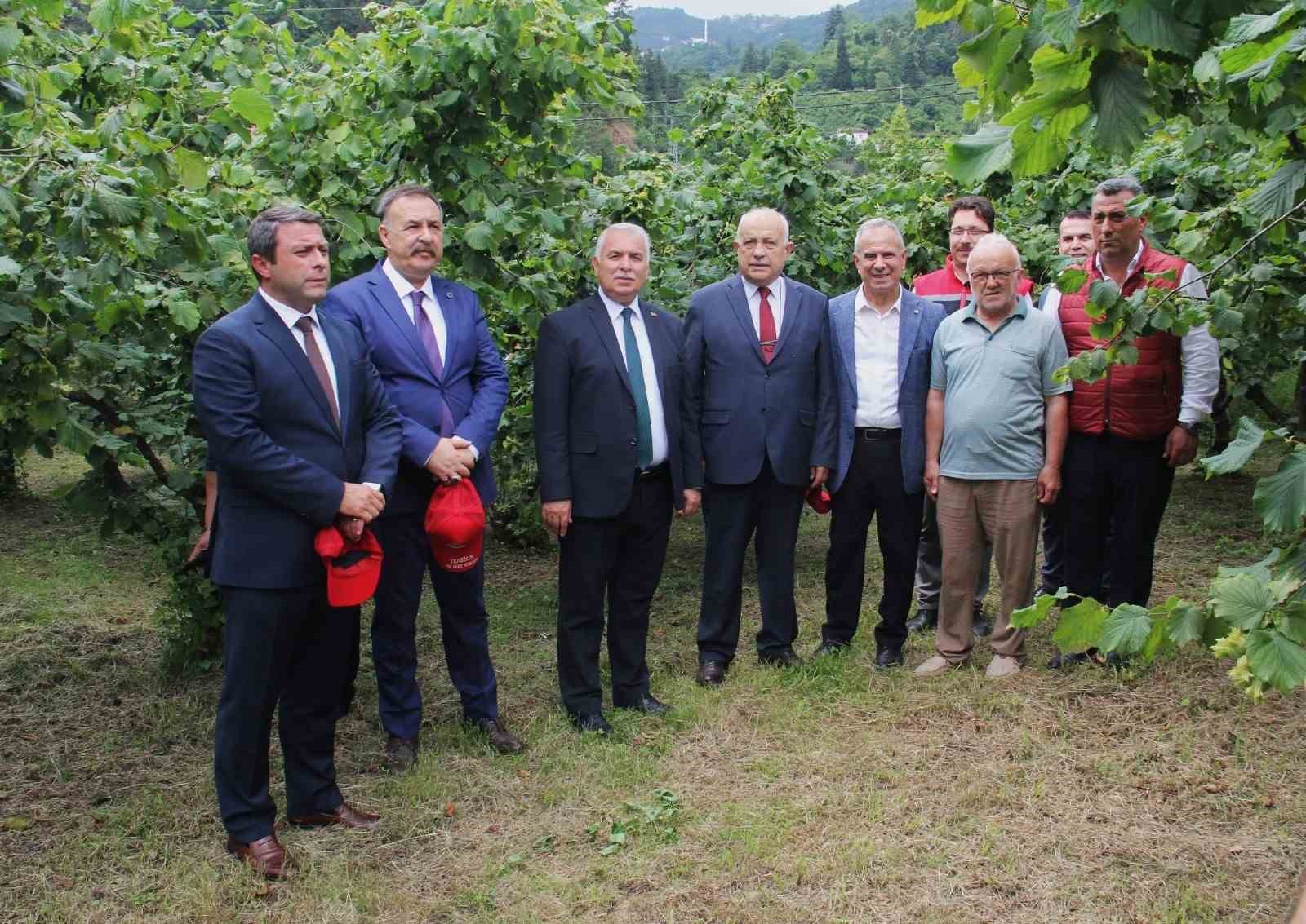 Vali bile bahçeye inmeyen fındık üreticisine sitem etti
