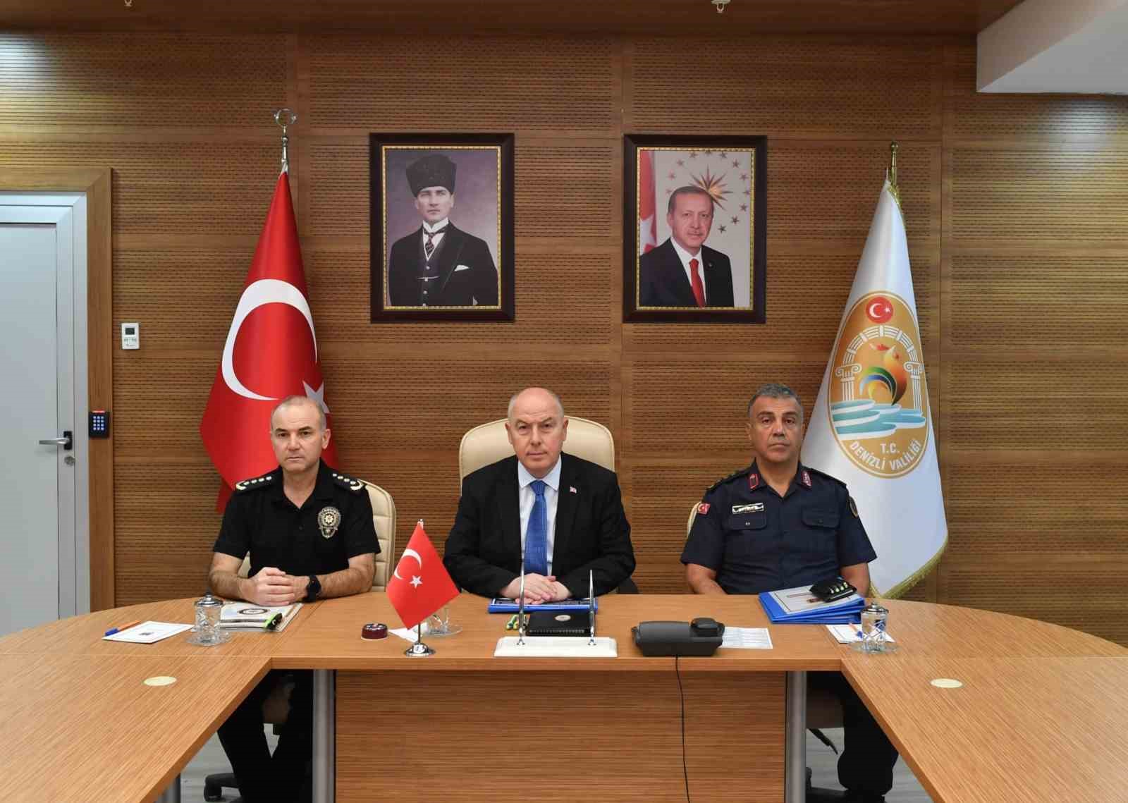 Vali Coşkun, Denizli’de suç oranlarında geçen yıla göre düşüş olduğunu açıkladı