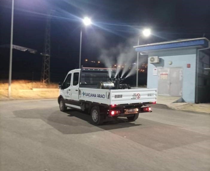 Şırnak Belediyesinden haşerelere karşı ilaçlama
