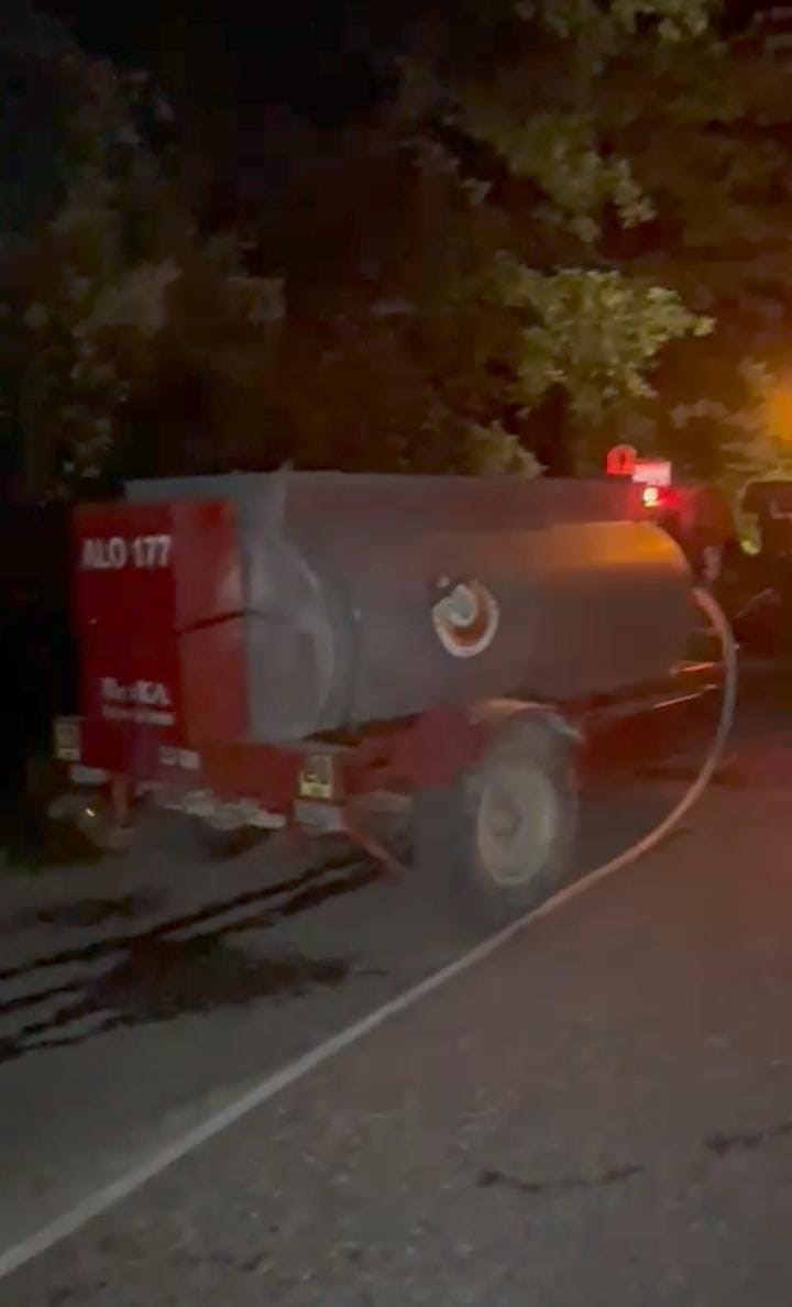 Yol kenarına atılan çöpler yangına neden oldu