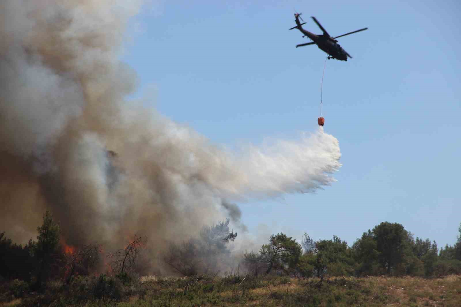 Buca’daki yangına müdahale devam ediyor