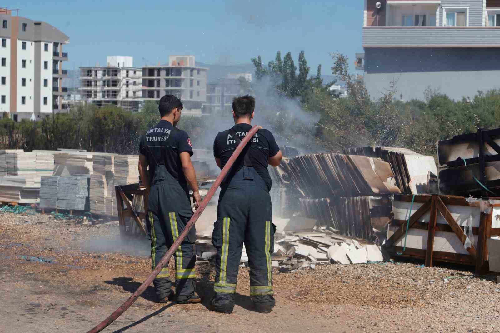 K&ouml;peğe &ccedil;arpmamak i&ccedil;in elektrik direğine vurdu, kopan teller yangın &ccedil;ıkardı
