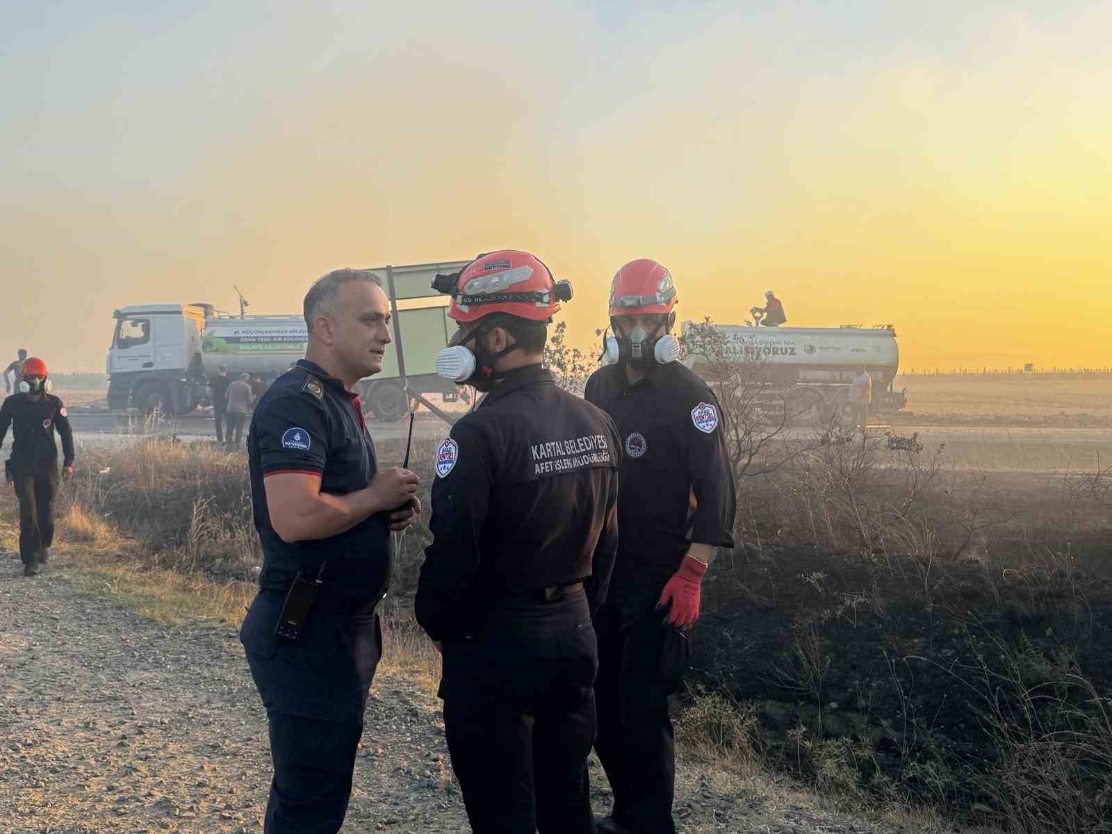Kartal Belediyesi’nden Silivri’deki orman yangını müdahalelerine destek