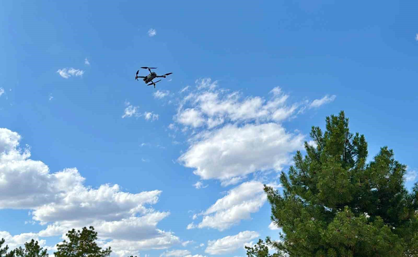 Kırşehir’de ormanlık alanlarda dron destekli denetim