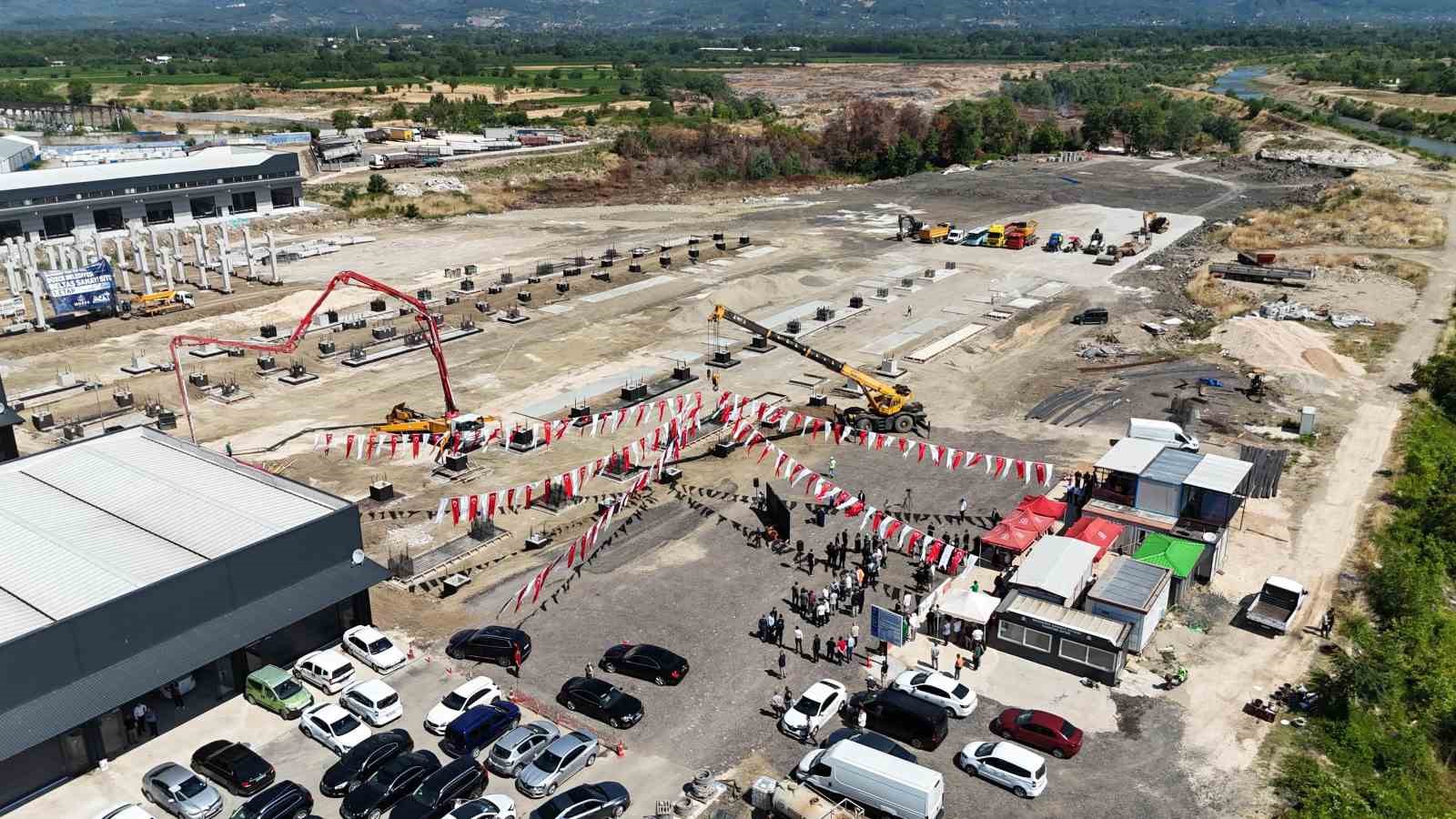 Düzce’de sanayi sitesinin 2 etabı için temeller atıldı