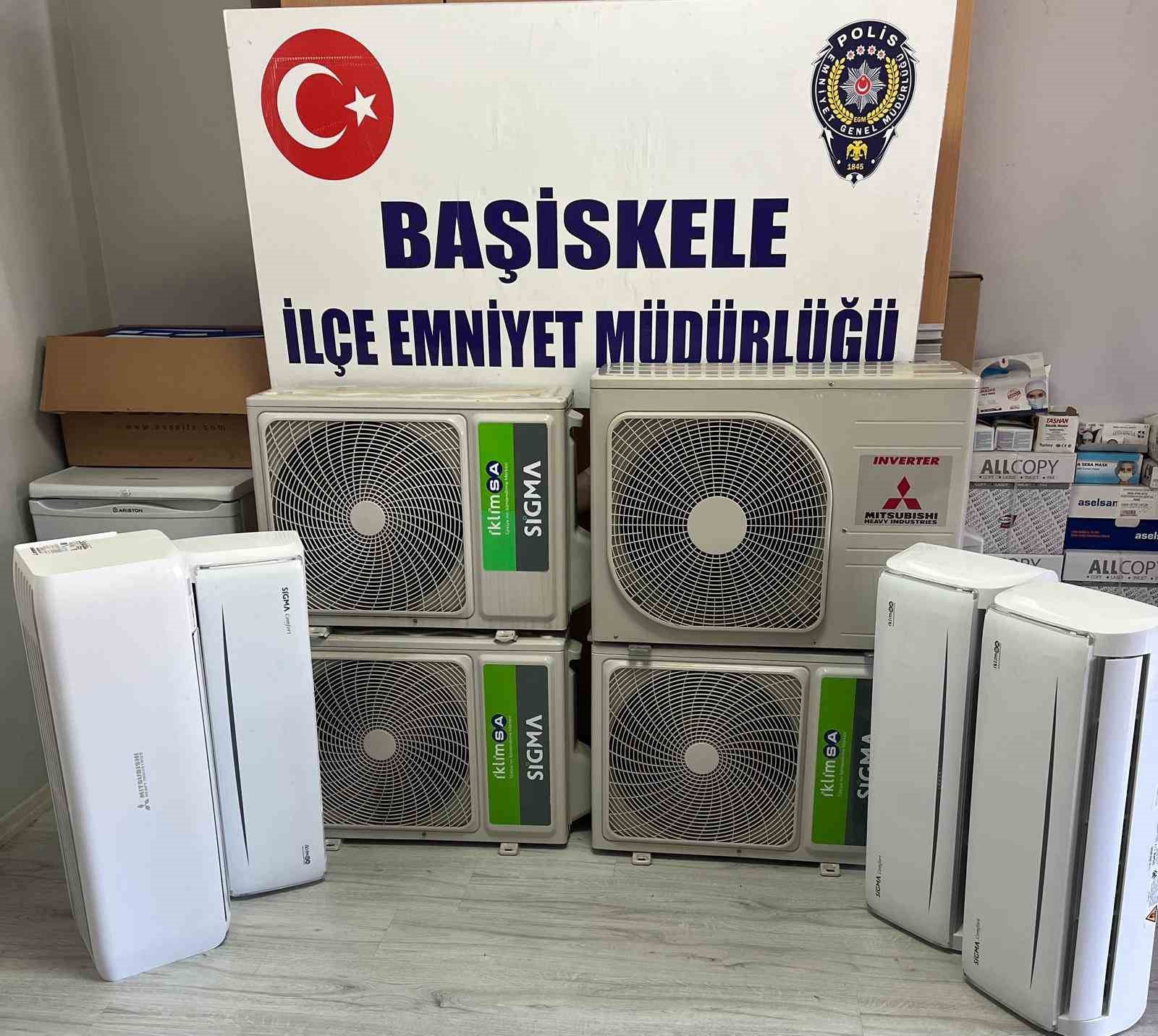 Villadan 194 bin TL değerinde 4 klima çalan şüpheli kıskıvrak yakalandı