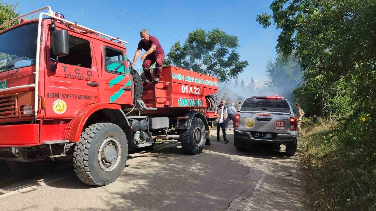 Kahramanmaraş&rsquo;taki orman yangını s&ouml;nd&uuml;r&uuml;ld&uuml;
