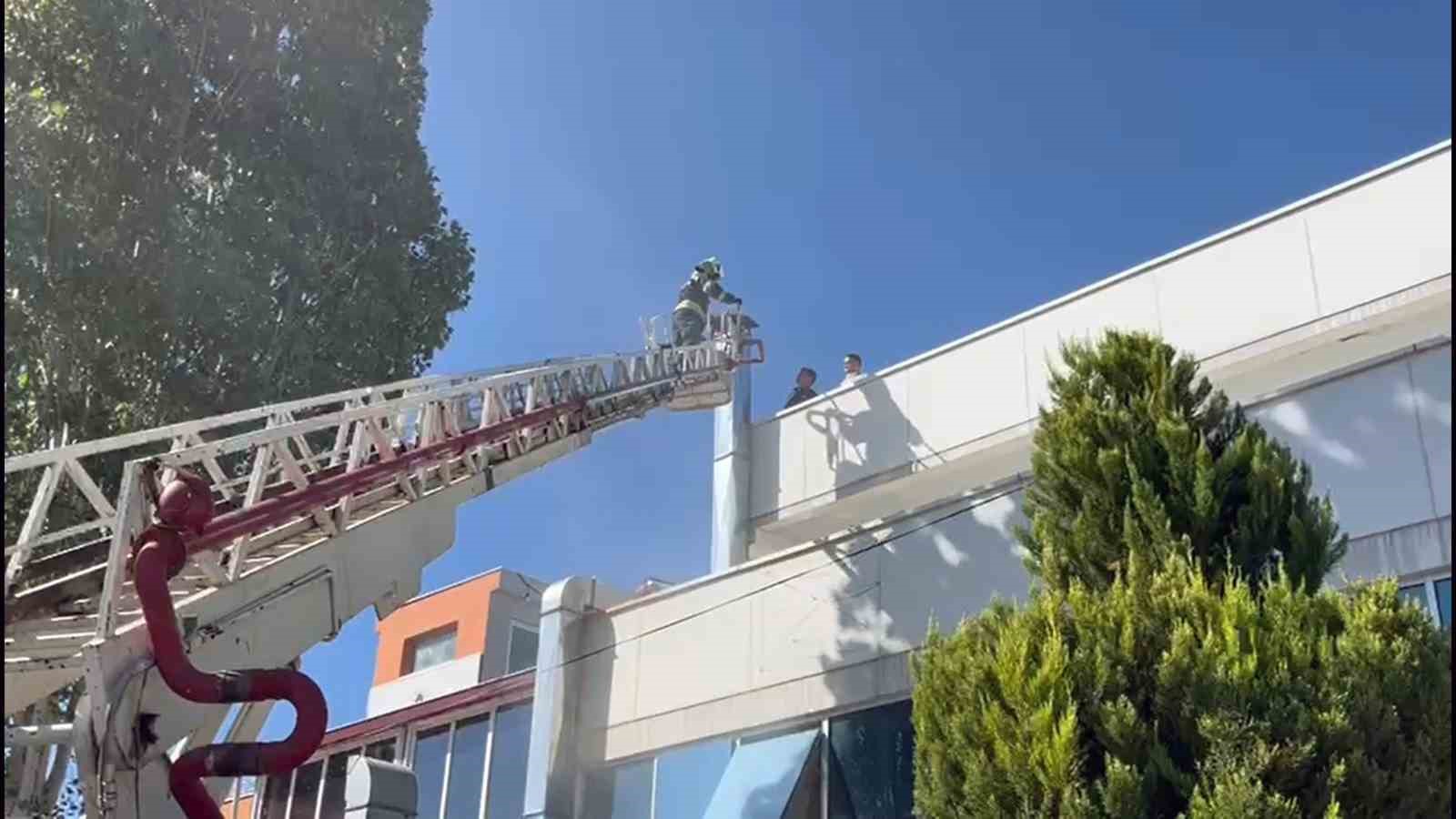 Menteşe&rsquo;de baca yangını
