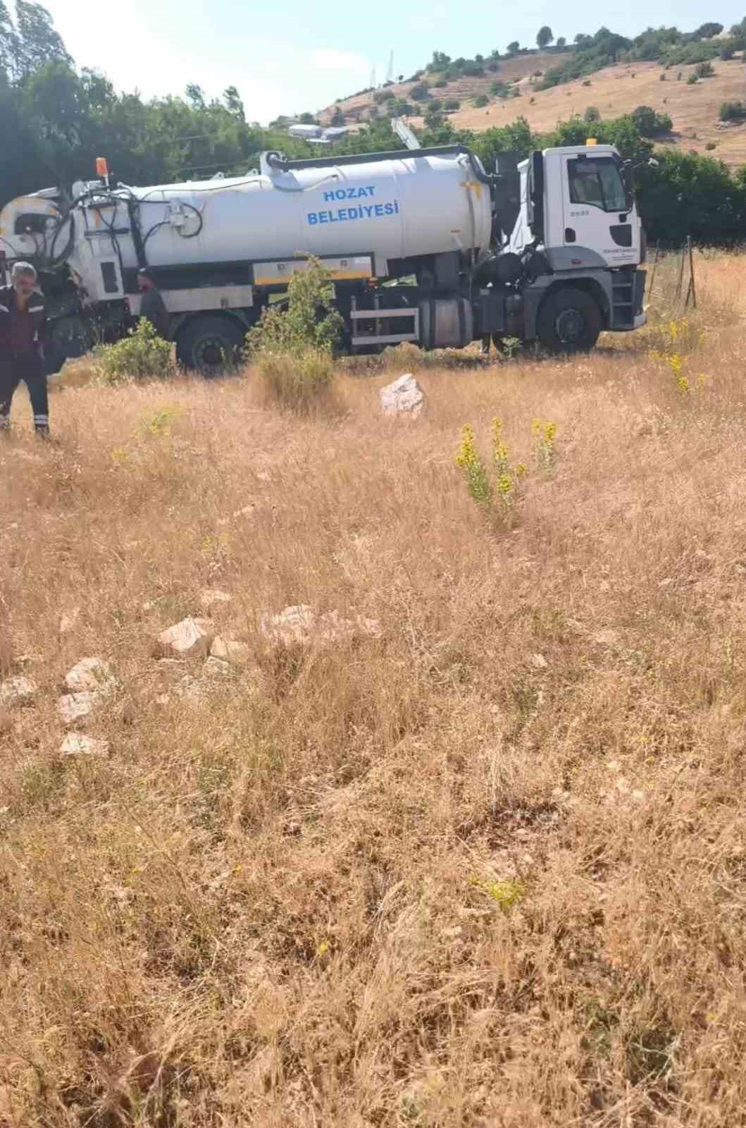 Tunceli&rsquo;de arazi yangını
