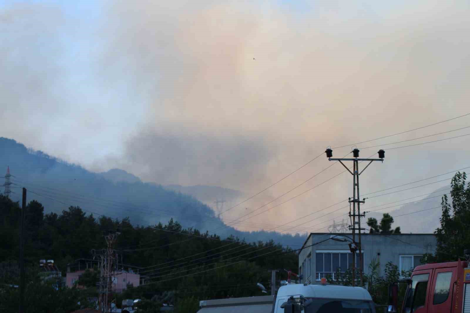 Hatay’da orman yangınına havadan müdahale yeniden başladı
