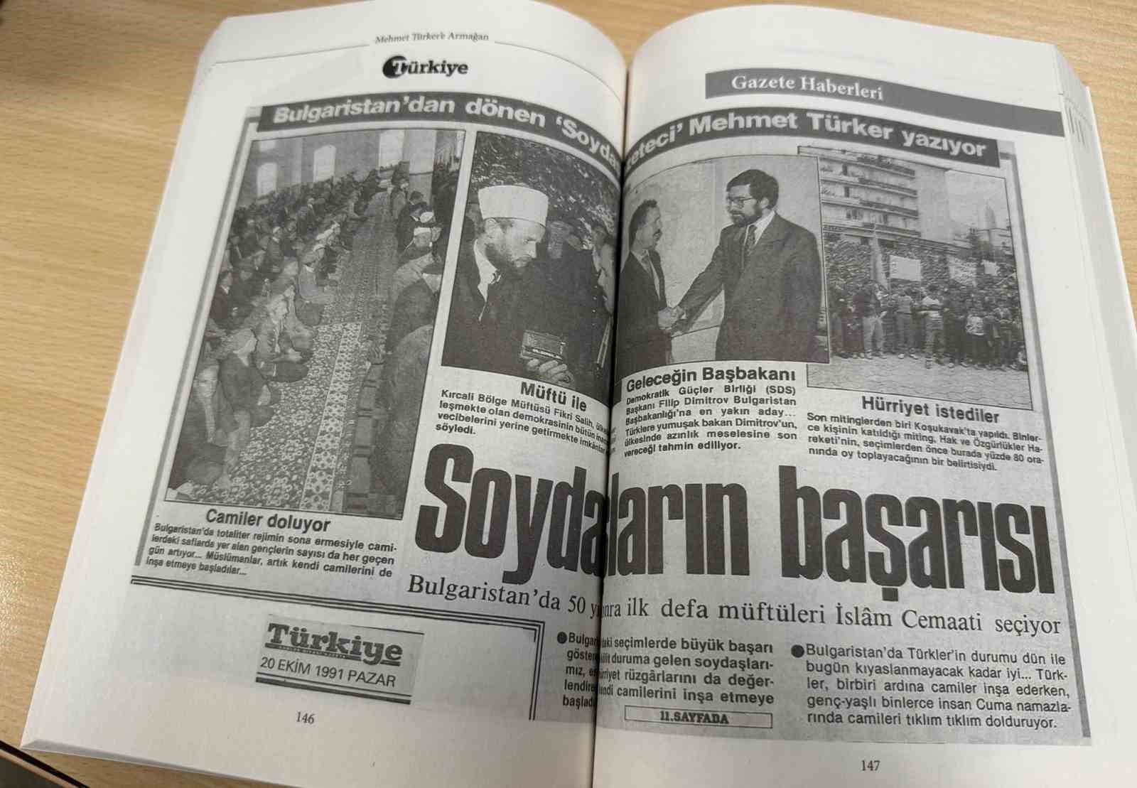 Bulgaristan Türk Edebiyatı’nın yaşayan en önemli temsilcilerinden Mehmet Türker’e ‘Özgürlüğün Peşinde Bir Ömür’ kitabı armağan edildi