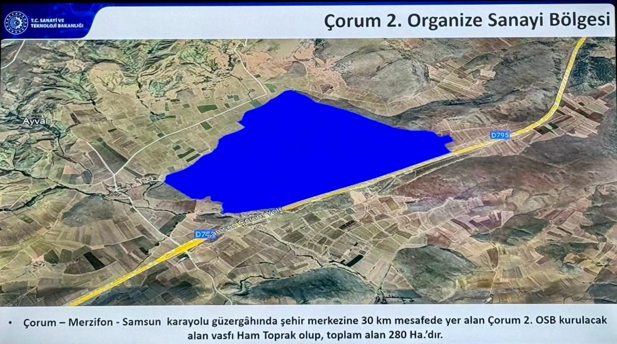 Çorum’a ikinci OSB kuruluyor
