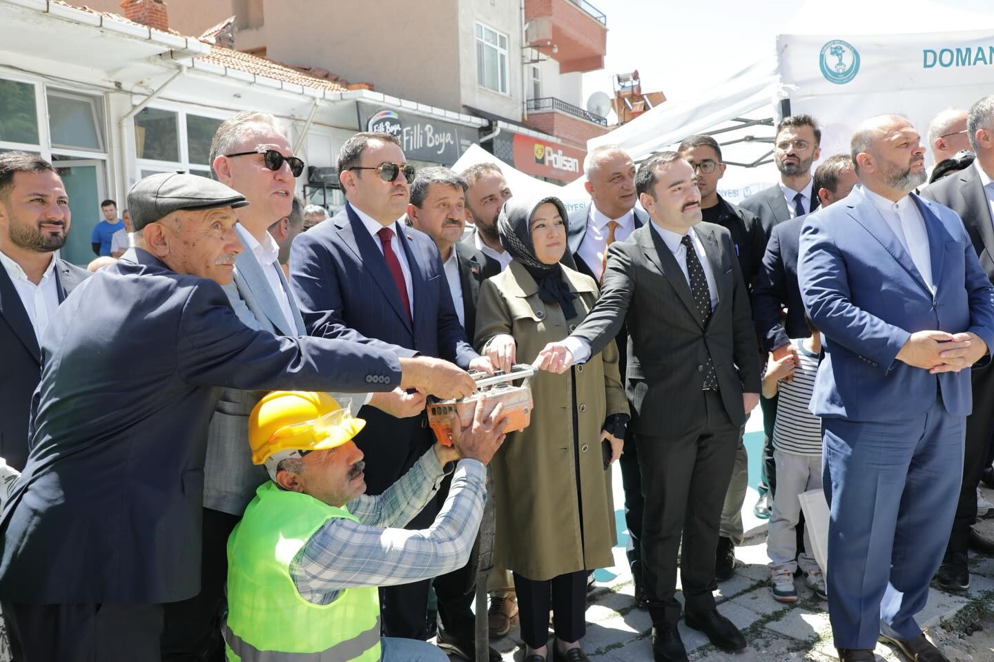 Domaniç’te Sultan Alaaddin Camisi’nin temeli düzenlenen törenle atıldı