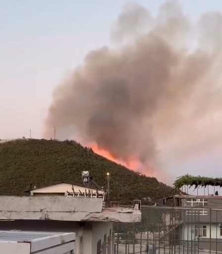 Yayladağı&rsquo;nda ormanlık alanda &ccedil;ıkan yangın kontrol altına alındı
