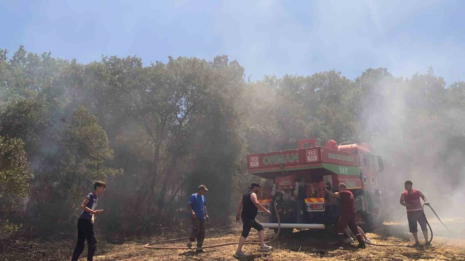 Susurluk’ta arazi yangını kontrol altına alındı