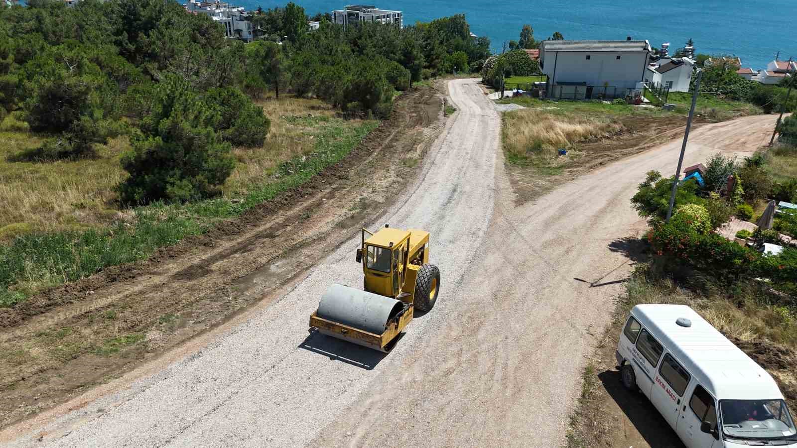 Sinop’ta asfalt mesaisi