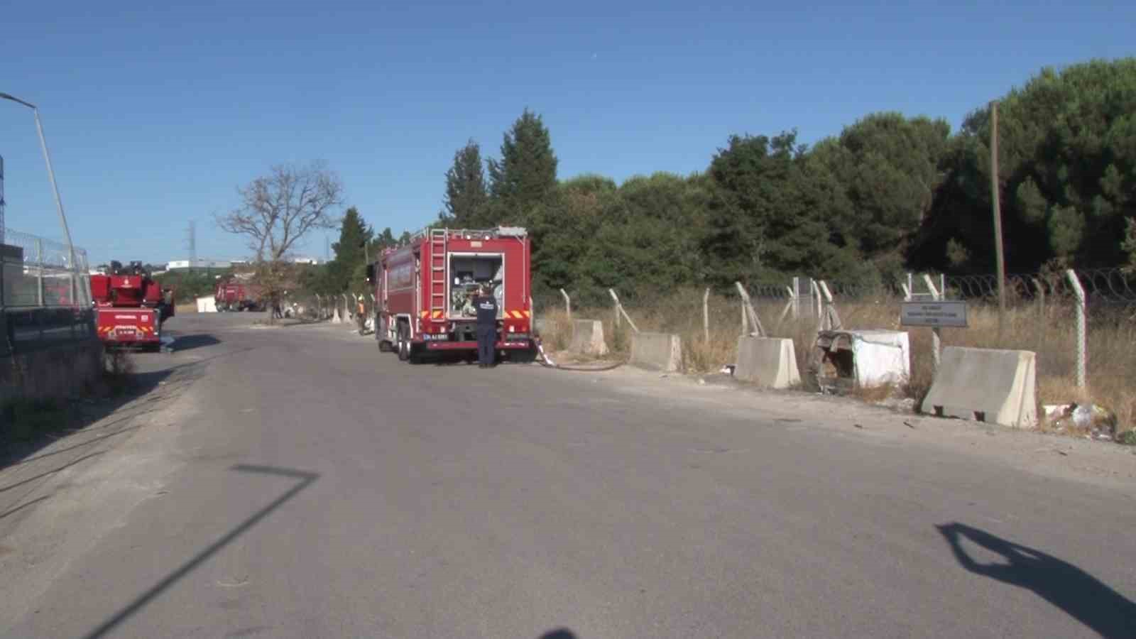 Tuzla&rsquo;da otluk alanda &ccedil;ıkan yangın ormana sı&ccedil;ramadan s&ouml;nd&uuml;r&uuml;ld&uuml;
